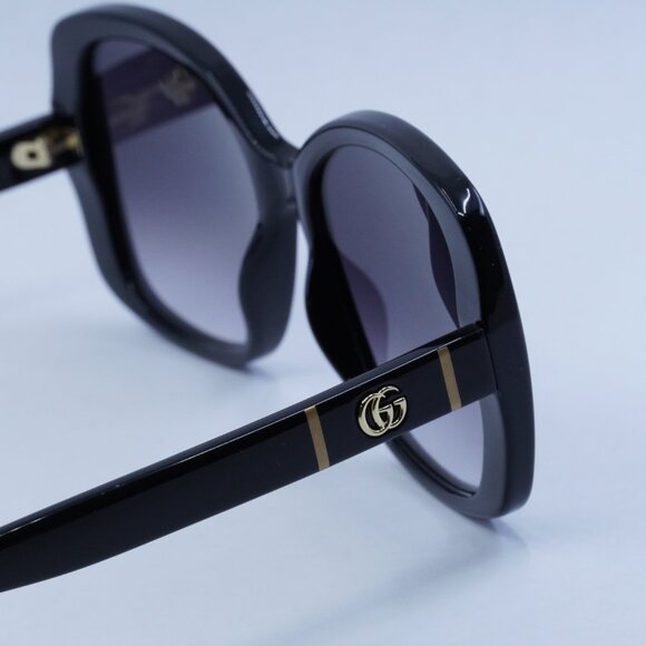 ?️ New Gucci GG0762S 001 Sunglasses - Black Frame, Grey Gradient Lenses main image 4